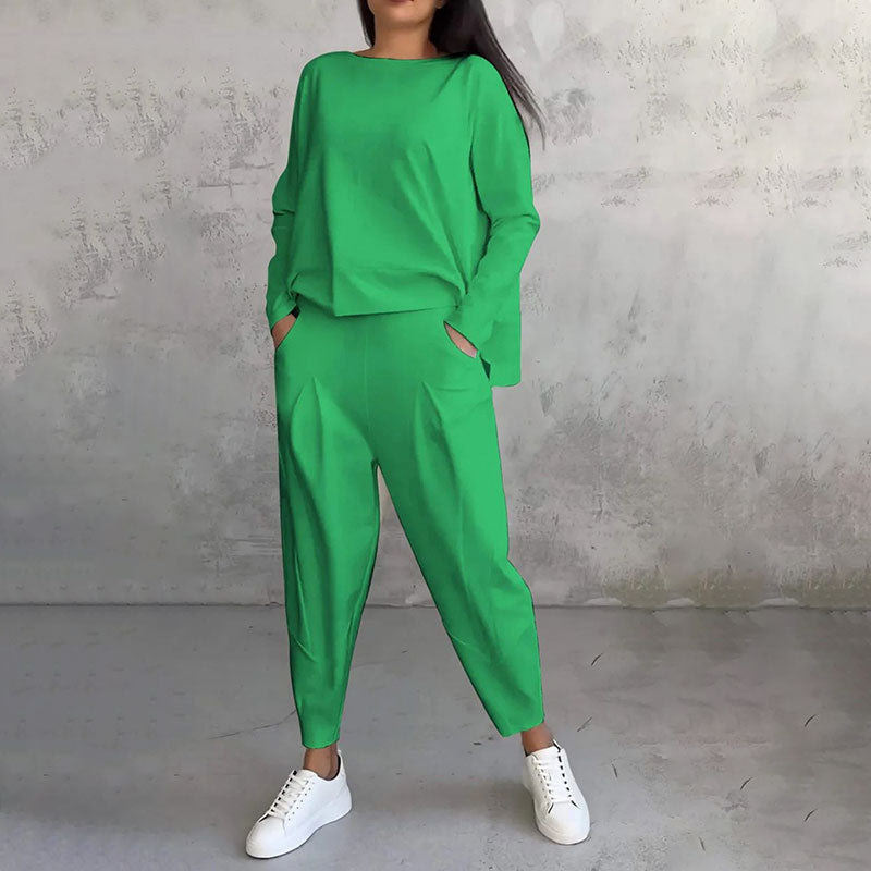 💖 Nueva promoción 50% de descuento, conjunto casual sencillo de algodón 2026 primavera-otoño, versátil para el día a día y el trabajo