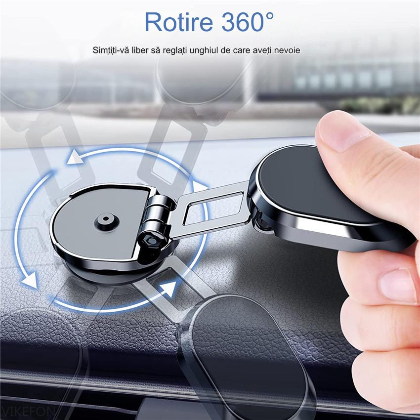 🔥📱Suport Telefon Auto cu Ventuză Magnetică  Rotativ 360° & Pliabil