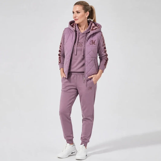 🔥🔥【Top + Vestă + Pantaloni】Set elegant și călduros din 3 piese pentru toamnă și iarnă