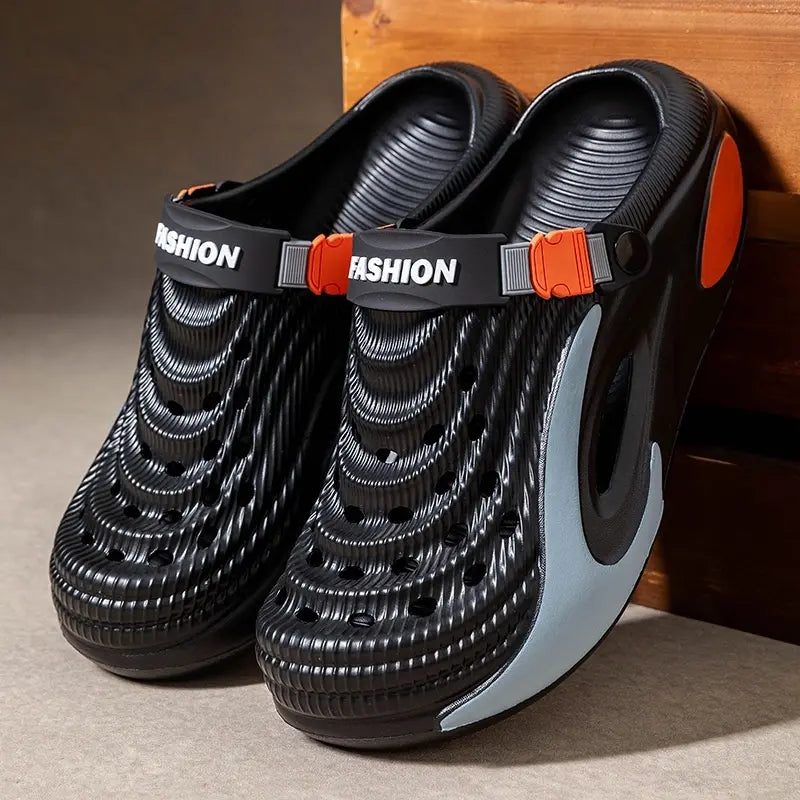 👟 50% reducere 🌬️ Sandale universale pentru bărbați cu talpă groasă din EVA: antiderapante, super ușoare și respirabile, ideale pentru plajă, sport și purtare zilnică 🏃‍♂️