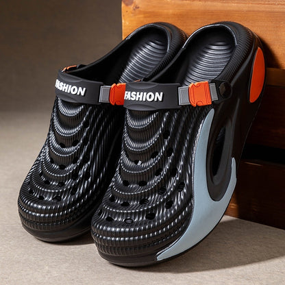 👟 50% reducere 🌬️ Sandale universale pentru bărbați cu talpă groasă din EVA: antiderapante, super ușoare și respirabile, ideale pentru plajă, sport și purtare zilnică 🏃‍♂️