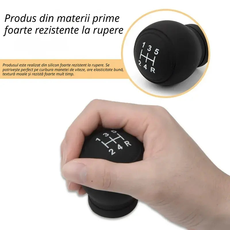 🚘✨ Oferă mașinii tale un stil nou cu această husă din silicon pentru maneta de viteze