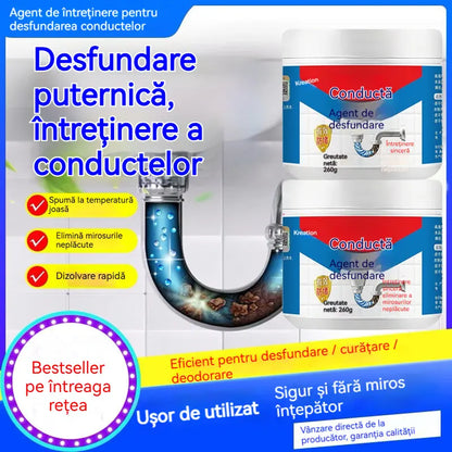 👍💦【Cumpără 1, primești 1 gratis】Instrument puternic pentru desfundarea țevilor | Dizolvă cu ușurință blocajele de ulei, toalete și bucătării! Deodorizează dintr