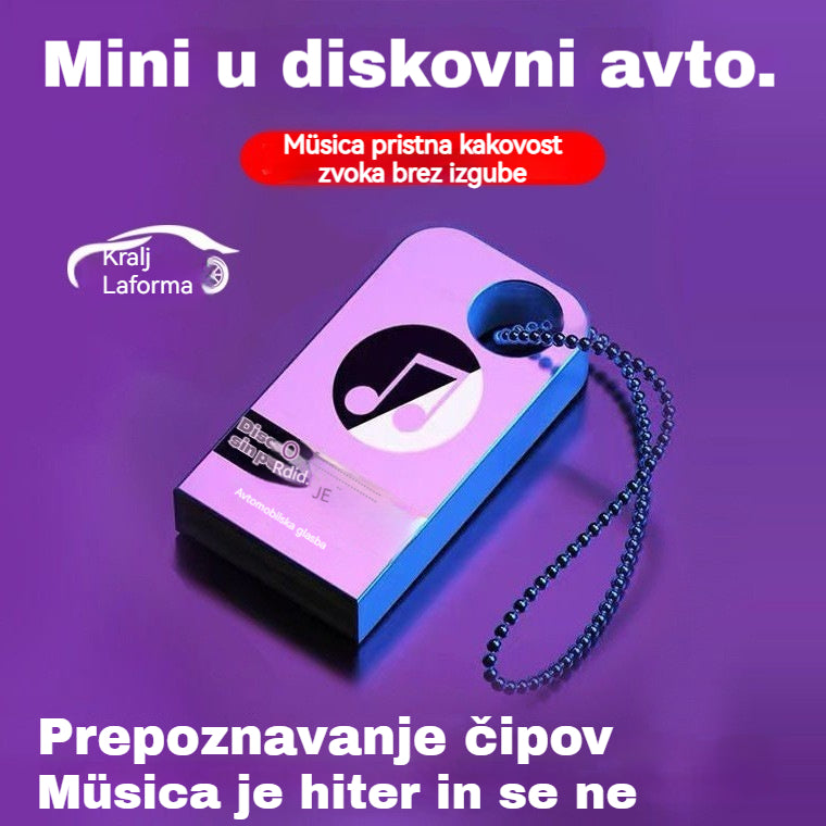 🚗🎵🎵【Glasbeni USB ključek】Vsebuje 8000 pesmi, 600 glasbenih videoposnetkov in 6D zvočne učinke.