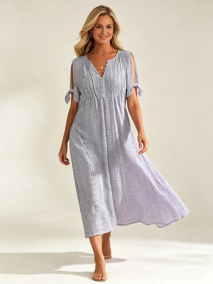 【🏆Cele mai bine vândute produse】👗 Rochie simplă și delicată, de culoare uni