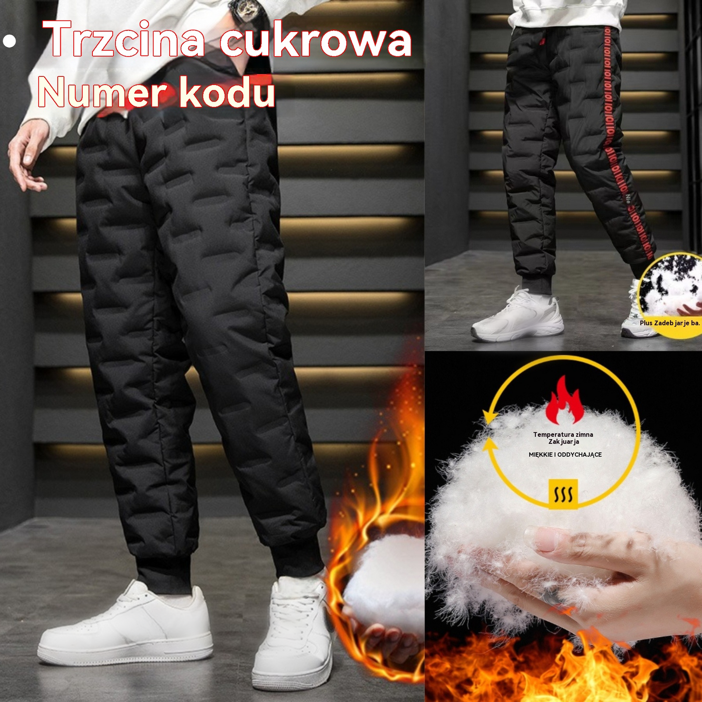 🔥🌨️【S-5XL】Męskie bawełniane spodnie są wiatroszczelne, odporne na zimno, ciepłe i wodoodporne