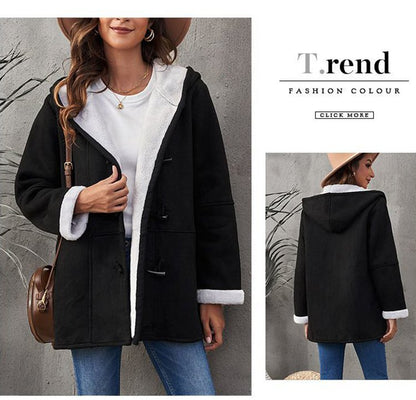 🥼🔥 2025 Modna i ciepła damska kurtka z zamszu, z ociepleniem z wełny, S-5XL, kurtka zimowa/na co dzień