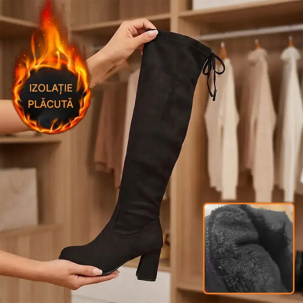 【35-43】👢 Cizme peste genunchi 👢 — Adaugă instantaneu o notă de eleganță!