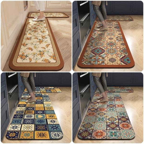 💥50% zniżki💥【40*60cm+40*120cm】Nowa chłonna mata antypoślizgowa z okrzemkami🦶