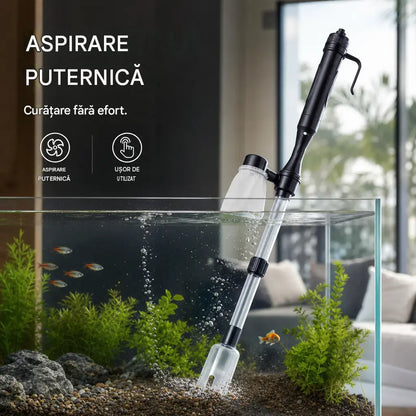 🐠Curățitor electric pentru substratul acvariului cu furtun reglabil pentru o curățare ușoară - potrivit pentru toate acvariile🧹🐟