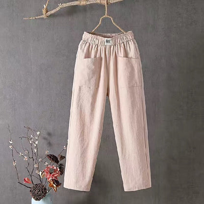 🌿🌈【Cel mai vândut】【M-4XL】Pantaloni largi pentru femei, de primăvară, noi, 2026, pantaloni casual confortabili