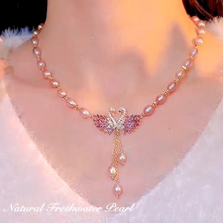 ⭐【Compra 1 y llévate 1 gratis】Nuevo collar de perlas de cisne de lujo premium