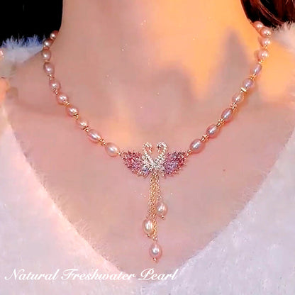 ⭐【Compra 1 y llévate 1 gratis】Nuevo collar de perlas de cisne de lujo premium