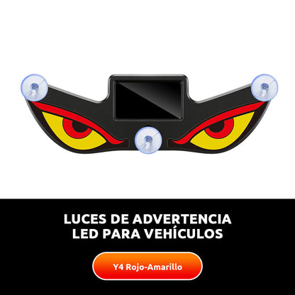 🚨【Compra 1 y llévate 1 gratis】 Luz de advertencia solar ojo diabólico LED | ☀️ Solar, con sensor de luz, para camiones y furgonetas