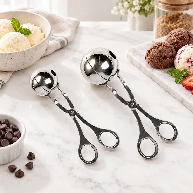 🧆 Clește Multifuncțional din Oțel Inox pentru Chiftele (1+1 GRATIS) - Forme Perfecte Fără Mâini Murdare!