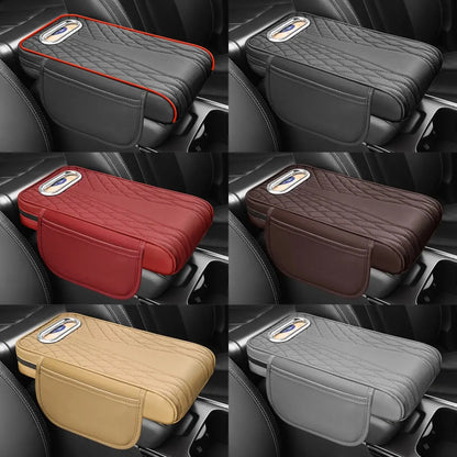 🚗🚗Cutie din piele pentru cotiera auto multifuncțională, trei în unu