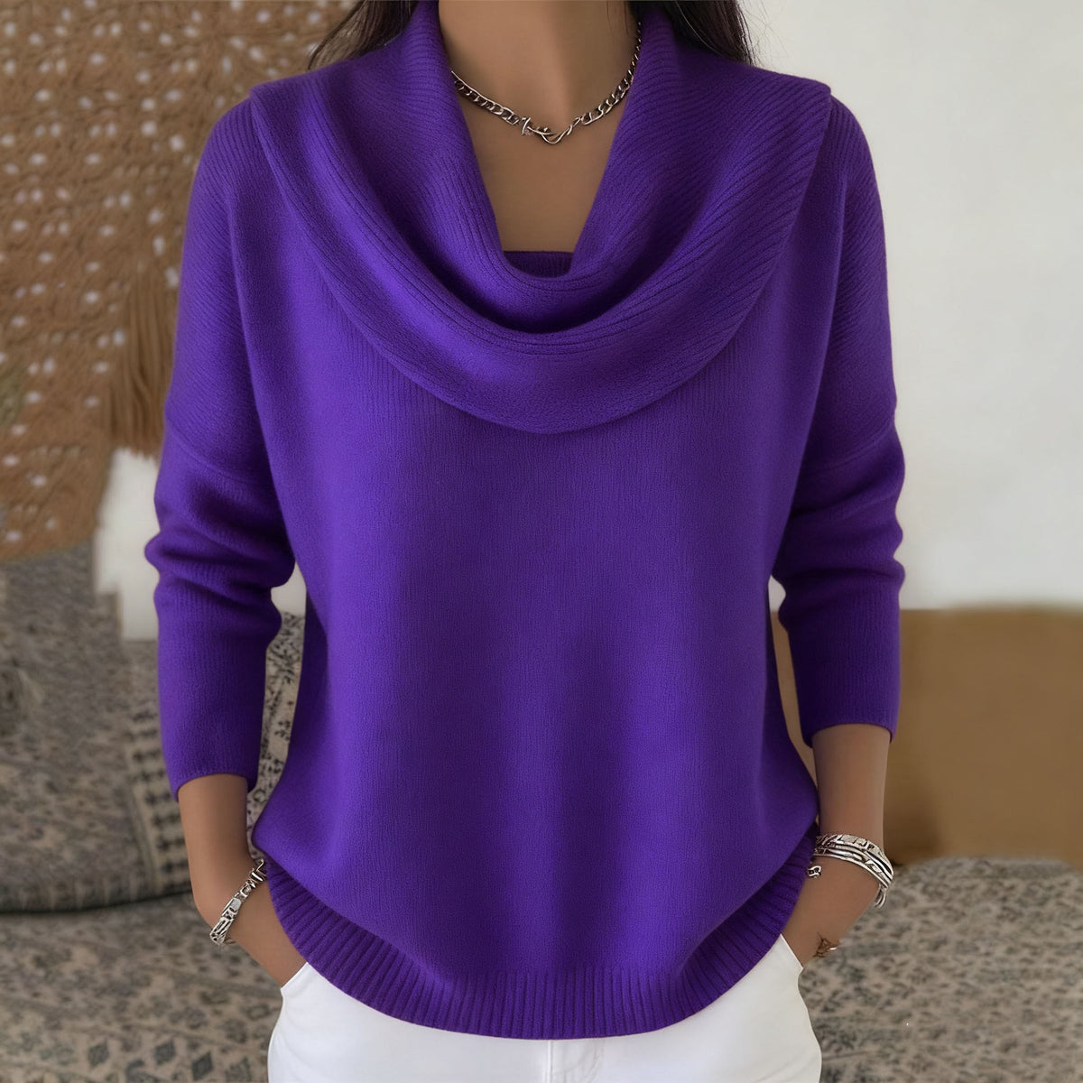 🔥【S–3XL】Nov pulover enobarvni za jesen/zimo 2026 · Mehek, topel · -50% + hitra dostava