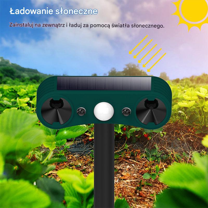 🔥🚨Alarm zewnętrzny zasilany energią słoneczną z czujnikiem ruchu do odstraszania zwierząt-3970527