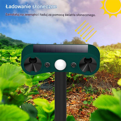 🔥🚨Alarm zewnętrzny zasilany energią słoneczną z czujnikiem ruchu do odstraszania zwierząt-3970527