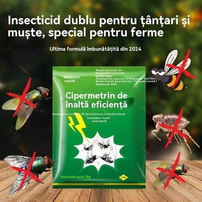 🦟【10 pliculețe】❤️Special conceput pentru a ucide țânțarii și muștele din ferme, un pachet ucide puricii/lăcustele/gândacii de bucătărie/muștele/țânțarii!