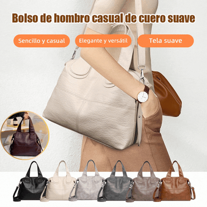 🔥🎒Bolso de mano para mujer 2026: piel suave, informal, versátil y de gran capacidad.