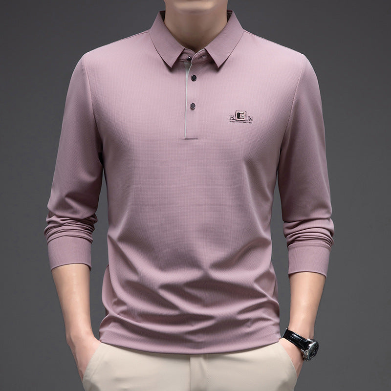 🔥【Compra uno y llévate otro gratis】🔥【M-4XL】Polo de manga larga de moda de negocios para hombre, superventas