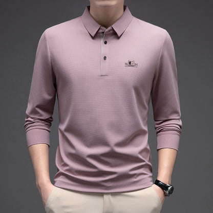 🔥【Compra uno y llévate otro gratis】🔥【M-4XL】Polo de manga larga de moda de negocios para hombre, superventas