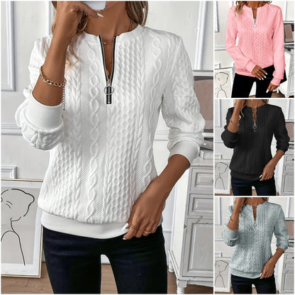 🎀🎀【Nueva oferta】【S-2XL】 Suéter con cremallera para mujer otoño e invierno 2026 nuevo