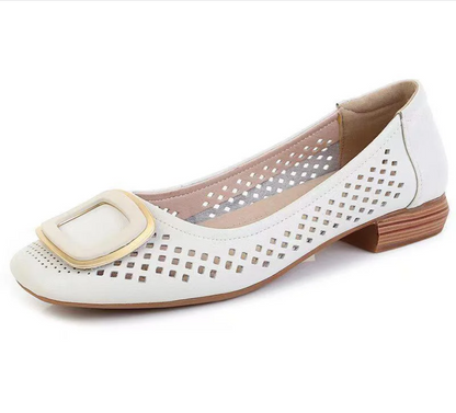 🔥 Zapatos planos de cuero con suela suave para mujer 2026