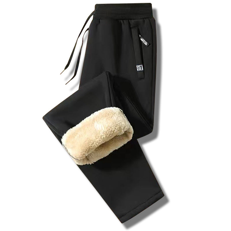 【M–5XL】Pantaloni de trening de iarnă pentru bărbați, model 2026, cu căptușeală groasă tip Sherpa – călduroși și confortabili (40–100 kg)