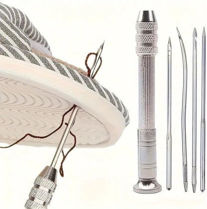 🧵【Cumpără 1 și primești 1 gratis】👞 Set de ace de cusut interschimbabile 5 în 1 – kit profesional pentru repararea încălțămintei și lucrări din piele 🛠️✨