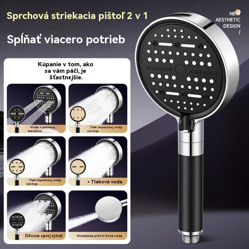 💦🚿 【Kupi 1, dobi 1 gratis】6-funkcijska visokotlačna tuš glava Tuš glava z grelnikom vode v kopalnici