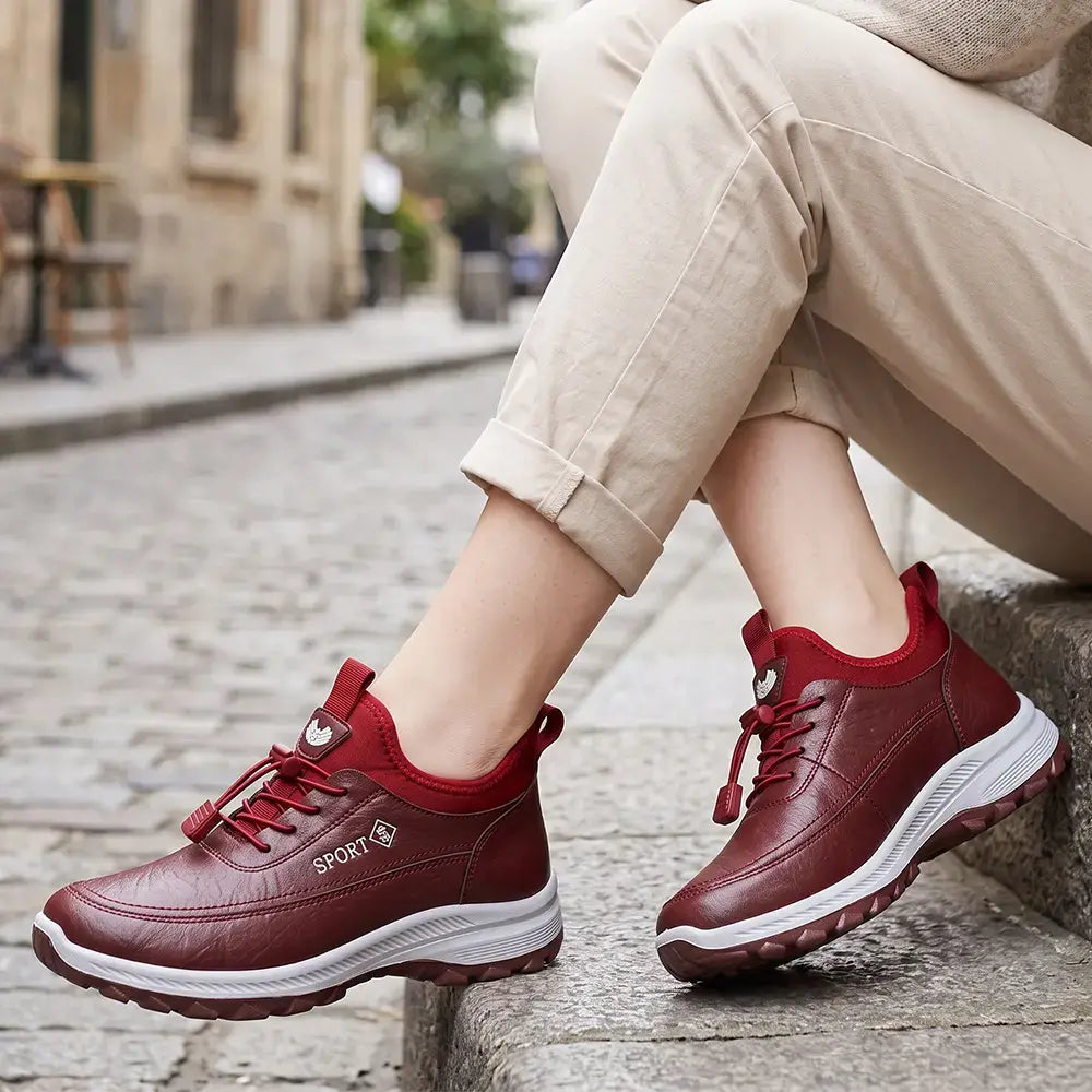 ✨【35-40】Ghete de trekking din piele, cu căptușeală din fleece – disponibile în variante cu căptușeală pe o parte sau pe ambele părți; potrivite pentru primăvară, toamnă și iarnă.
