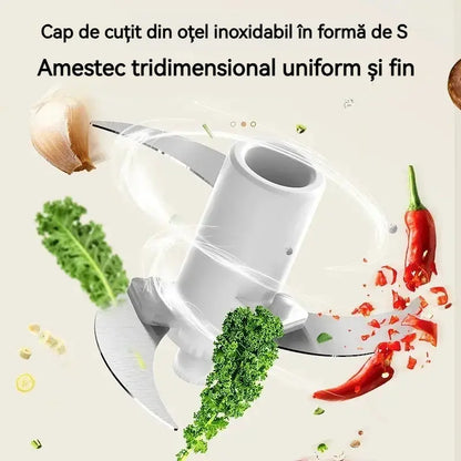 🔥 🥩⚡ Masina de tocat carne electrica de mare capacitate: Puternica, rapida si usor de folosit | Ideal pentru bucătăriile de acasă și pentru mesele de acasă 🍔🌮