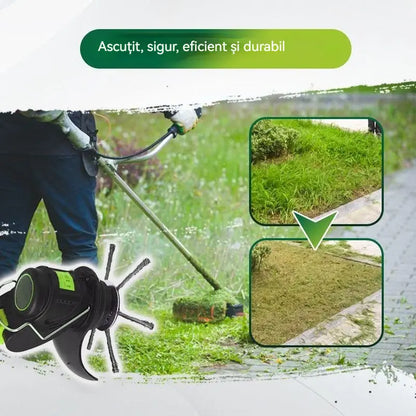 🔥✨【Cumpără unul, primești unul gratuit: set 2 bucăți】🔥 lame interschimbabile pentru motocoasă/mașină de tuns gazonul - lame din oțel 🌿✂️⚙️