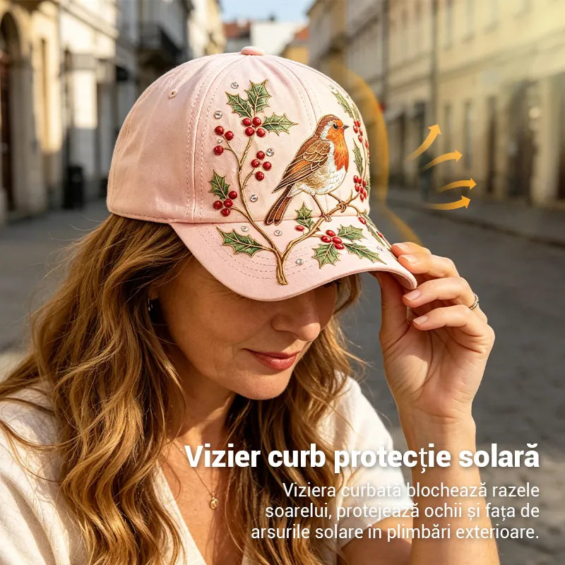 🧢Șapcă premium la modă cu broderie 3D, protecție solară și umbrire