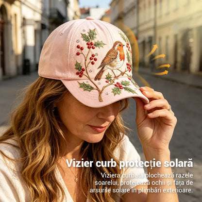 🧢Șapcă premium la modă cu broderie 3D, protecție solară și umbrire