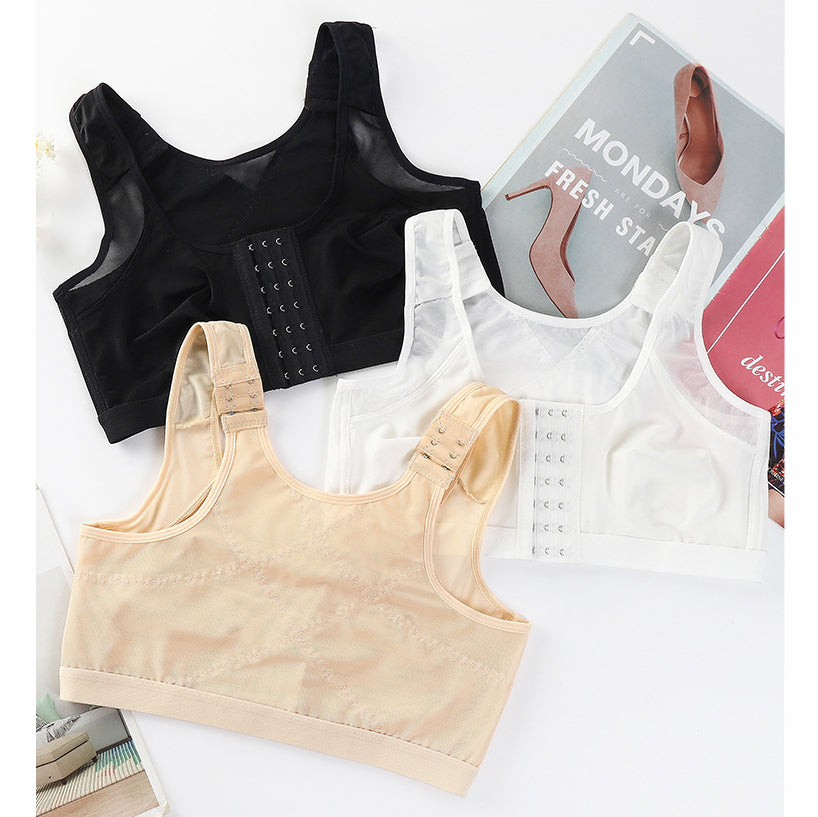 💖【Cumpără 2, primești 1 gratis】✨Sutien confortabil, fără armătură, mărime mare (40-130 kg), bumbac pur, confortabil și respirabil, nu strâmtă