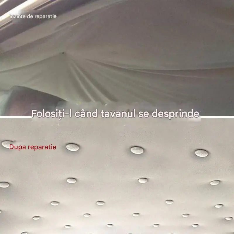 【30 buc】Pânza de pe acoperișul mașinii cade, reparați catarama de fixare a cuielor Modificare și recondiționare interior a mașinii chins fără demontare (kit de instrumente de instalare + șurubelniță + prosop inclus)