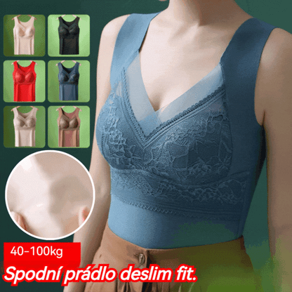 🔥【Set de 3】❤️【Pentru 40–100 kg】Sutien din dantelă pentru femei (toamnă/iarnă) – design elegant la spate, susținere confortabilă și croială care modelează silueta.