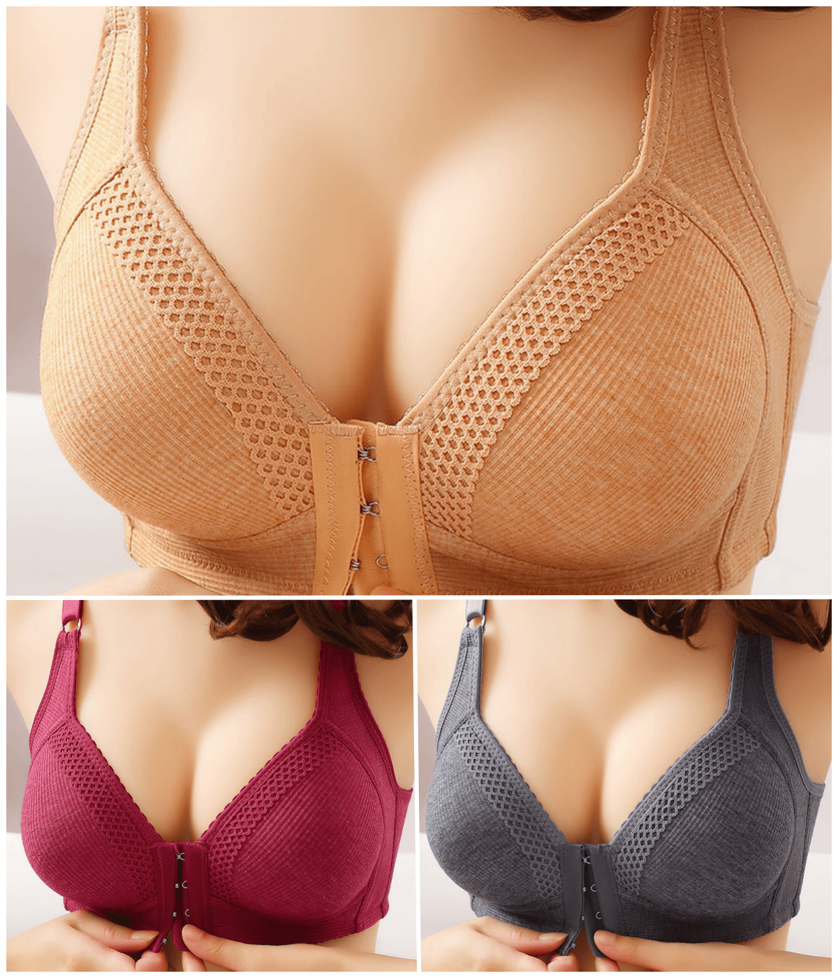 【Set de 3】 Sutien push-up fără cusături, la modă și sexy