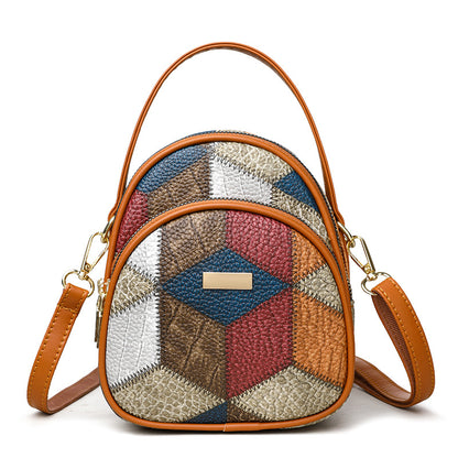 【Cuero PU suave】Nuevo estilo 2026✨ Bolso de hombro pequeño de moda con costuras de cuero suave
