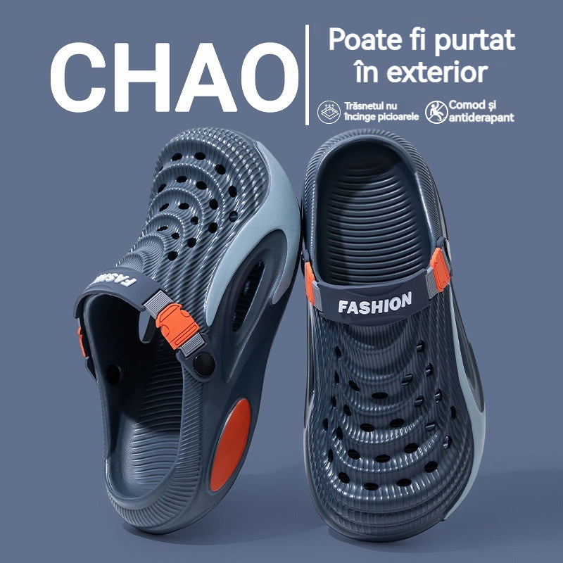 👟 50% reducere 🌬️ Sandale universale pentru bărbați cu talpă groasă din EVA: antiderapante, super ușoare și respirabile, ideale pentru plajă, sport și purtare zilnică 🏃‍♂️