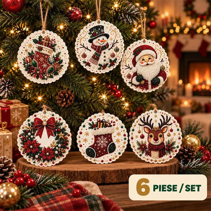 🎄 Set 6 Decorațiuni DIY de Crăciun cu Diamante – Proiect Creativ pentru Familie, Perfecte pentru Brad, Fereastră sau Cadouri!