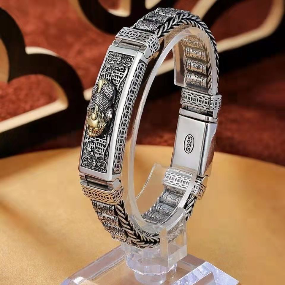 🏆😍【Articol de mare succes】Brățară bărbătească din argint 925, design nou