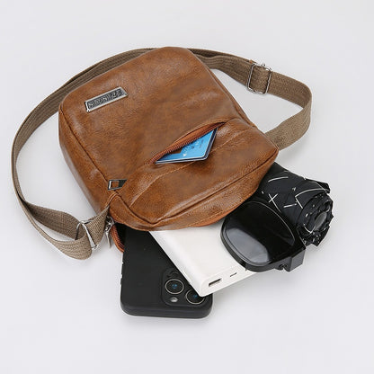 🔥【Compra 1 y llévate 1 gratis】Bolso de hombro de cuero genuino para negocios de moda para hombre