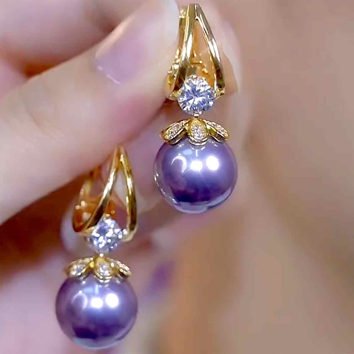 💋【Cumperi 1, primești 1】Cercei eleganți franțuzești cu perle și argint, model nou de lux