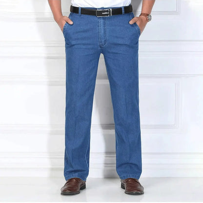 🙋‍♂️👖2026 noi blugi pentru bărbați cu talie înaltă, elastic, respirabili