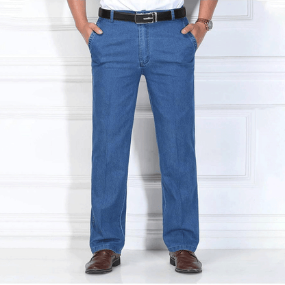 💁‍♂️👖Reducere pentru o perioadă limitată de timp👖 2025 noi blugi elastici cu talie înaltă pentru bărbați de dimensiuni mari-4034795