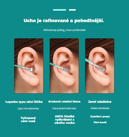 🔥👂【Kup 2, otrzymaj 2 gratis】6-częściowy zestaw narzędzi do usuwania woskowiny usznej z tubką do przechowywania | Kompletny zestaw do pielęgnacji uszu – narzędzie sześć w jednym! 👂